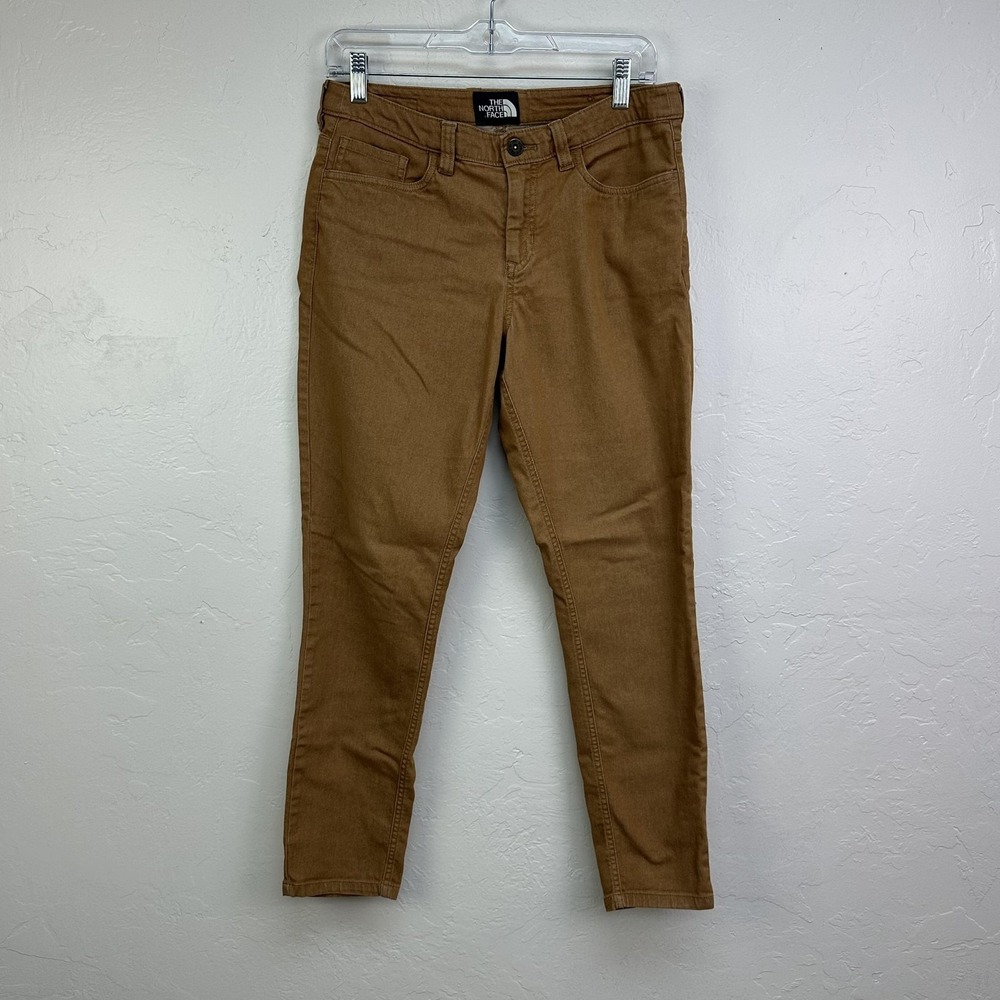 The North‎ Face Pants Womens 8 Brown Stretch Chino Slim Tapered NF0A3MFA